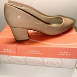 Easy Spirit New in Box  Cosma Patent Leather Block Heel Pumps Tan Size 8.5 Photo 0