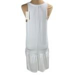 A New Day New Tank Dress Cream White Ruffle V-Neck Size S Small Photo 2