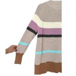 Lands' End Drifter Shaker Easy Fit Mock Neck Striped Tunic Sweater Size Large Photo 8