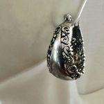 Sterling Silver Filigree Hoop Earrings Photo 3