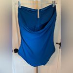 DKNY U Wire Bandeau Royal Blue Strapless One-Piece Swimsuit Photo 6