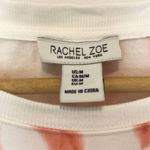Rachel Zoe White Red Tie-Dye Dolman 3/4-Slv Sweatshirt Top EUC M Photo 5