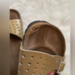 Birkenstock  Birkis Sandals Womens Size 9 Gold Rhinestone Buckle Slides Photo 1