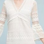 Shoshanna  chandra v-neck mesh bell sleeve mini dress Photo 0