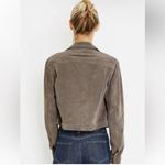 Jill Stuart  Italy Genuine Leather Suede‎ Trucker Jacket size small Photo 6