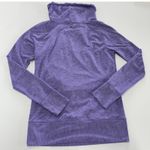 prAna  Sweatshirt Womens Medium Purple Ember Cowl Neck Thumb Hole Pullover‎ Top Photo 2