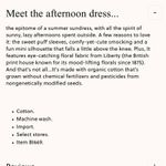 J.Crew  100% Cotton Green Afternoon Liberty Lodden Fabric Mini Dress Size Medium Photo 10