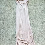 Beige Ribbed Halter Tie Photo 2