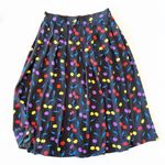 Modcloth Pleated Circle Skirt Cherries Print Women’s Size 4 Rockabilly Twirl Sm Photo 1