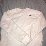 Champion White  Crew Sweatshirt Photo 0