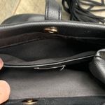 Lucky Brand Black Vegan Leather Tassel Tote Double Handle Bucket Bag Photo 9