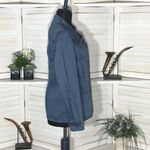 Style & Co Blue Cotton Canvas Cargo Moto Jacket XS Photo 2