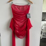 Norma Kamali Strapless Bill Pickleball With Bow Size Large New Photo 2