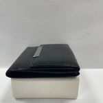Gucci  Black Leather Compact Wallet w/ Silver-tone Hardware - Preowned Photo 5