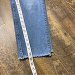 Everlane  Curvy Cheeky Jeans Womens 31 Blue High Rise Distressed Raw Hem Stretch Photo 7