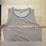 Talbots  Striped Shift Dress Sleeveless Crew Neck Knee Length Size 14 Petite Photo 2