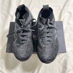 Adidas Running Shoes Women's Size 5.5Pure Bounce Reflective Knit Black Sneakers Photo 1