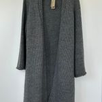 Heartless Jeans chunky knit open front bell sleeveed dark gray cardigan size Sm Photo 8