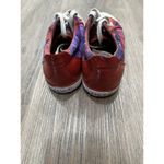Coach  Barrett Plaid Red &‎ Purple Patent Leather Sneaker Women's Size 7.5 Photo 5
