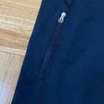 Lululemon Tight Pant Navy Blue with Pink Trims 2 Front Zip Pockets Size 6 Photo 9