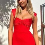 Solace London The Calluna Maxi Dress in Red Size 12 US Red Photo 15