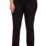 st. john's bay ST. JOHN’S BAY straight leg black mid-rise stretchy jeans NEW Condition size 24W Photo 0