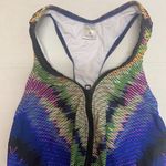 Venus NEW  one-piece swimsuit zipper front racerback high cut legs vibrant Size 8 Photo 2