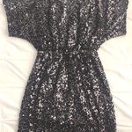 Aakaa Black Sequins Dress Photo 0