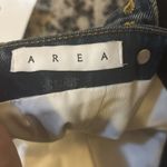 AREA Claw Embellished Denim Mini Dress size US 4 Blue Photo 5