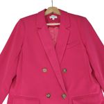 Bohme Hot Pink Double-breasted Blazer Jacket Women's Size Small Polyester Photo 2