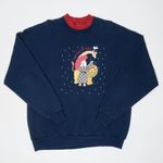 Vintage 90s Top Stitch by Morning Sun Noah’s Ark Quilted Embroidered Sweatshirt Size XL Photo 1
