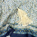 Miss June Floral Prairie Hi Lo Maxi Skirt Small Prairie Gypsy Western Bohemian Tan Photo 6