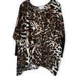 The Zig Zag Stripe Animal Print Tunic Top Size XL Photo 4