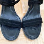 Tod's TOD’S Black Suede Leather Ankle Wrap Buckle Strap Heel Open Toe Sandals Size 39 Photo 11