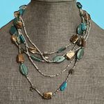 Ny Collection Multi Strand Layered Shell And Seed Bead Necklace Photo 0
