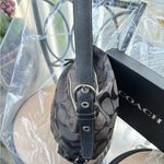 Coach  Signature C Monogram Jacquard Black Hobo Bag Photo 5