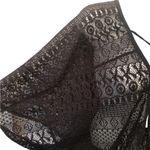 Time And Tru Black Crochet Swimsuit Cover Up Sz XL 16W/18W Plus Size White Lotus Photo 4