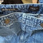 Talbots Dark Blue Jeans 6 Petite Wide Leg Photo 5