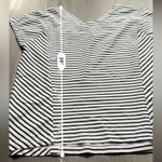 Helly Hansen Black & White Striped Short Sleeve Strappy Back Top Size M Photo 6