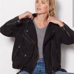 Free People Women's Large Jacket NWT the Rebel Soft Shell Moto Coat new black Photo 1
