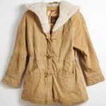 wilson's leather Vintage  Toggle Chore Coat Barn Jacket Faux Fur Size Large L Hood Photo 0