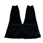 Well Worn  black high rise luxe velvet taper pant Photo 2