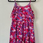 Elle Pink Floral Mini Dress Size Medium Photo 4