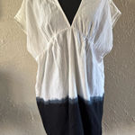 Old Navy 🤍 Cotton-Linen Fringe Trim Beach Cover-Up Dress🤍 ~Small Photo 0