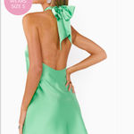 Show Me Your Mumu  Dress Mini Halter Jasmine Tie Green Photo 2