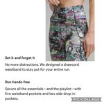 Lululemon NEW!  Size 2 Fast and Free HR Tight 25” Running Leggings Paint Multi Photo 5