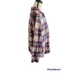 Old Navy Size Medium 100% Cotton Plaid Flannel Button Down Long Sleeve Top⭐️ Photo 1