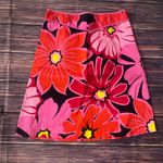 Madison Studio Floral Pink Skirt Size 6 Red Photo 2