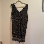 Missoni Zigzag Knit , 2000 sleeveless dress black w classic gold designer pattern Photo 1
