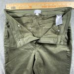 Joan Rivers Reg Tapered Ankle Pants 12 Olive Green Stretch Cotton Sateen Classic Photo 7